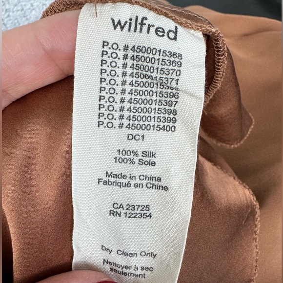 Aritzia Wilfred le fou 100% silk midi skirt - Picture 6 of 10